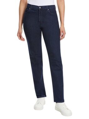 NWT Gloria Vanderbilt Straight Leg Jeans Dark Wash 10 x 31